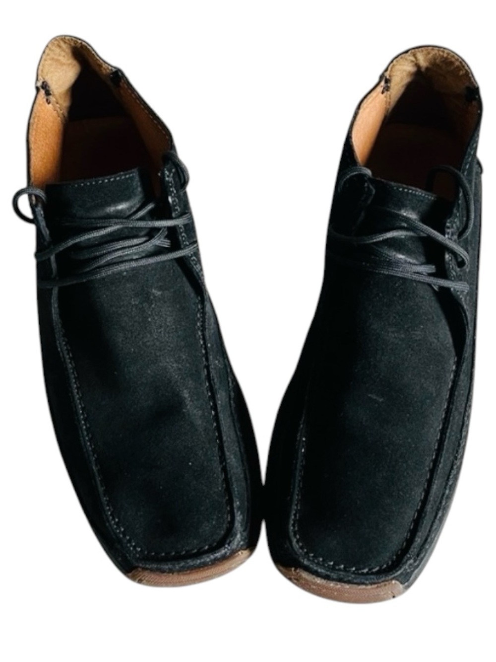 Geox Men’s Black Suede Chukka Desert Boots EU 45 US 11 Comfort Casual